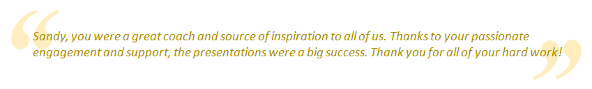Executive speech coaching
