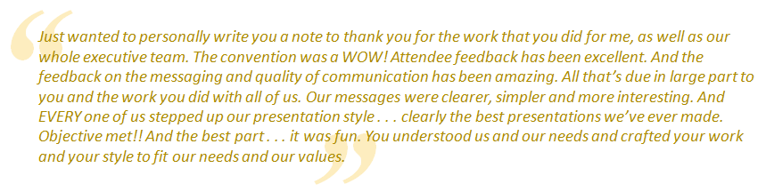 Executive speechwriting services, give better presentations